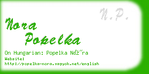 nora popelka business card